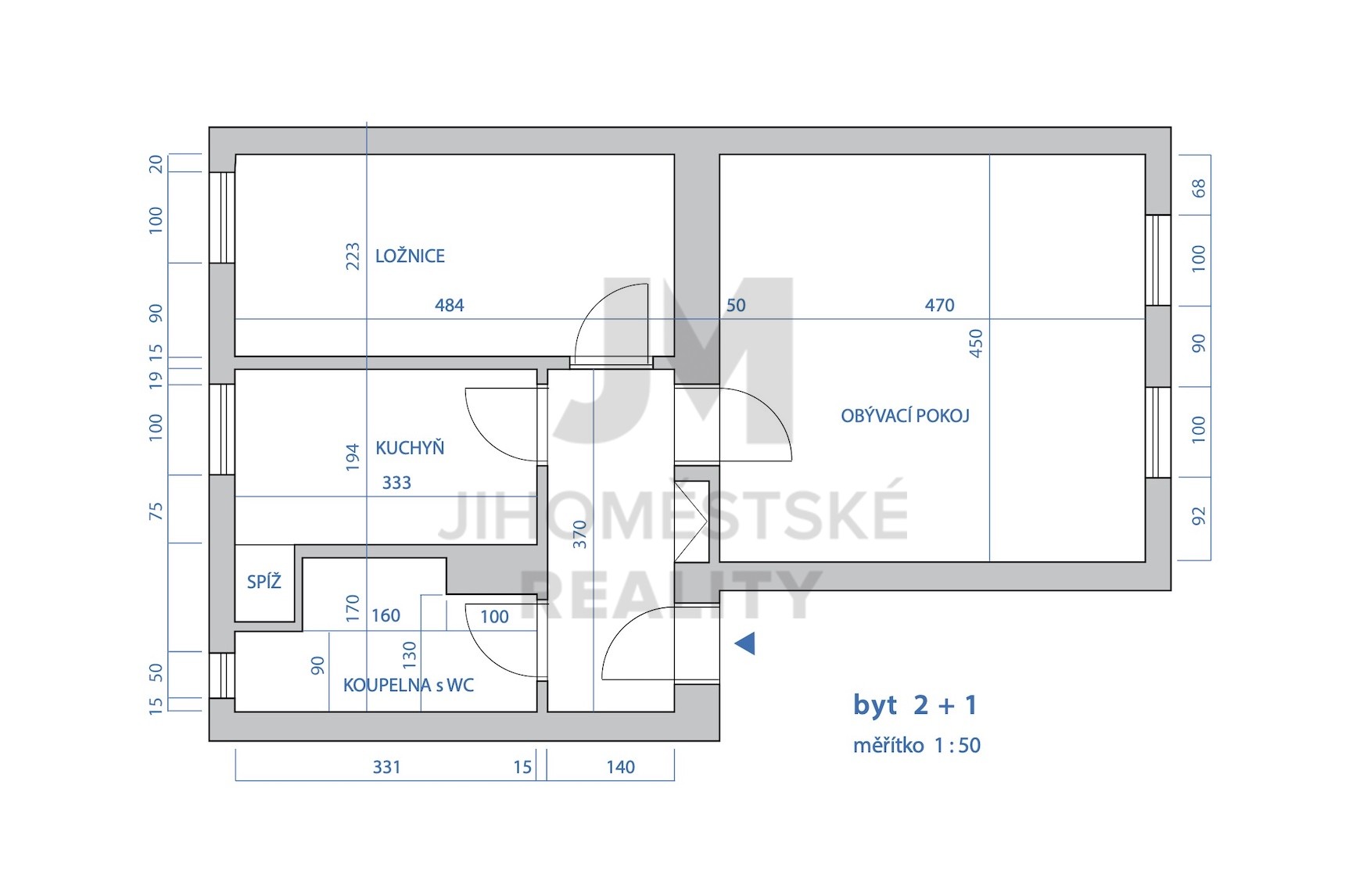 PRODEJ BYTU 2+1, Zákrejsova, Polička - Horní Předměstí